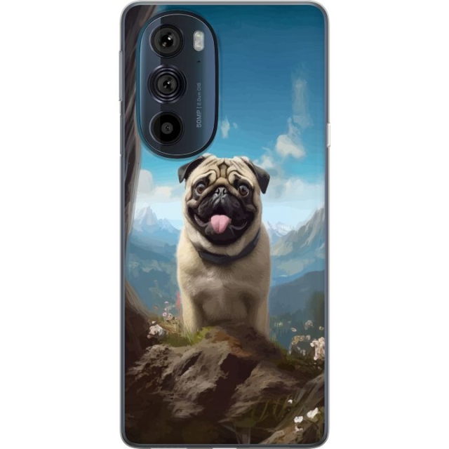 Mobilskal till Motorola Edge 30 Pro med Glad Hund motiv