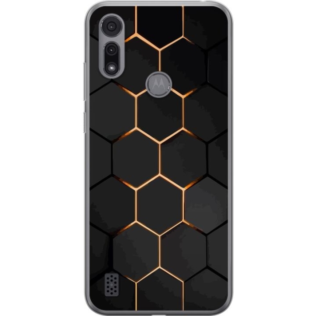 Mobilskal till Motorola Moto E6i med Lyxigt Mönster motiv