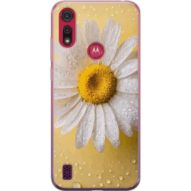 Mobilskal till Motorola Moto E6s (2020) med Porslinsblomma motiv