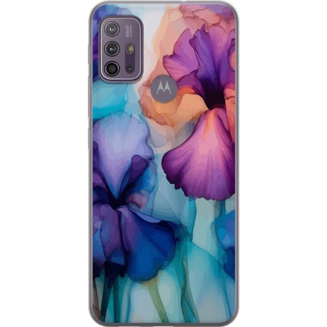 Mobilskal till Motorola Moto G10 med Magiska blommor motiv