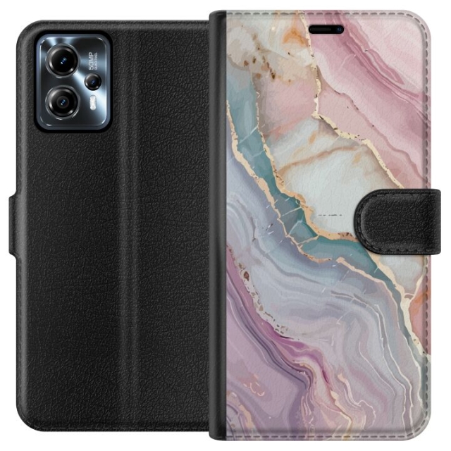 Plånboksfodral till Motorola Moto G13 med Marmor motiv