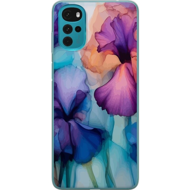 Mobilskal till Motorola Moto G22 med Magiska blommor motiv