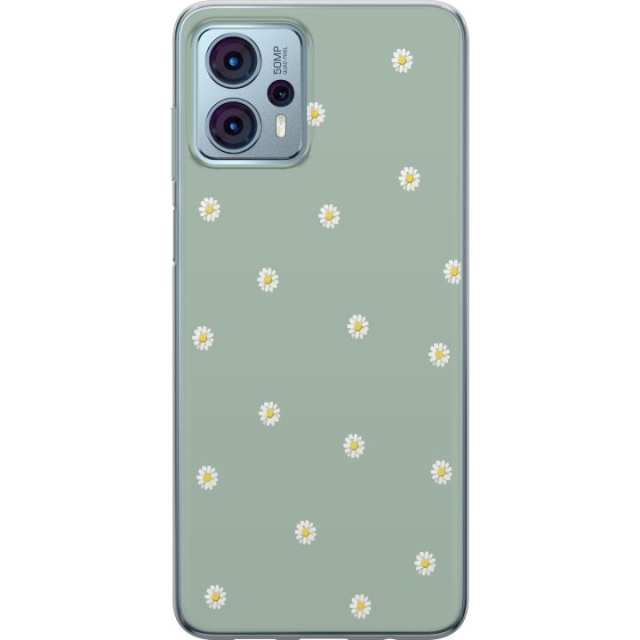 Mobilskal till Motorola Moto G23 med Prästkragar motiv