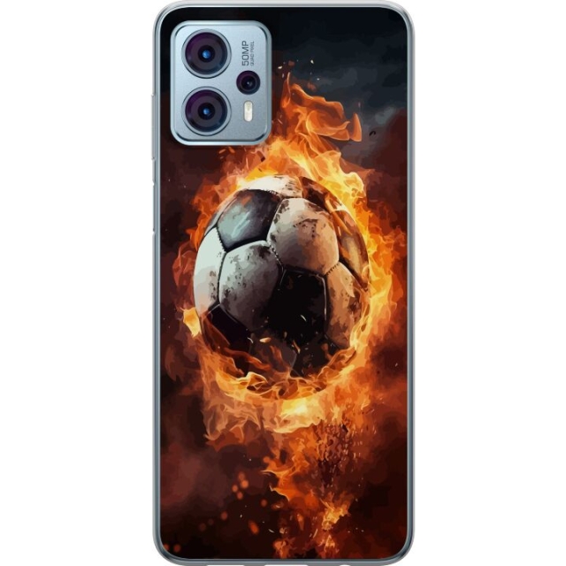 Mobilskal till Motorola Moto G23 med Fotboll motiv