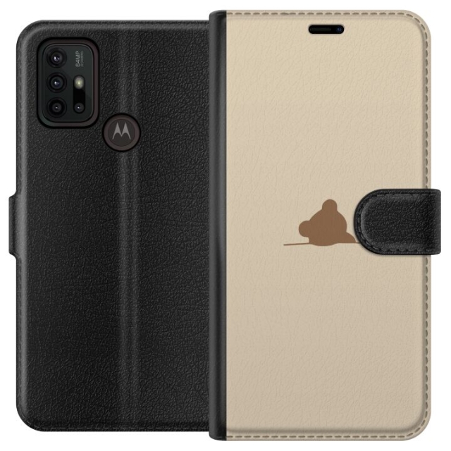 Plånboksfodral till Motorola Moto G30 med Nalle motiv