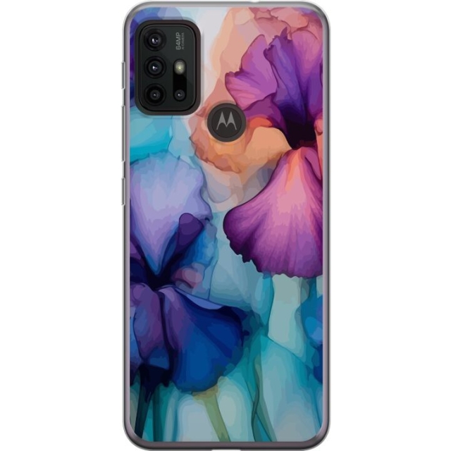Mobilskal till Motorola Moto G30 med Magiska blommor motiv