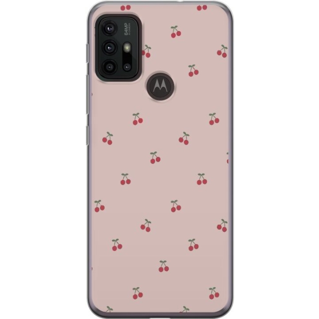 Mobilskal till Motorola Moto G30 med Körsbär motiv