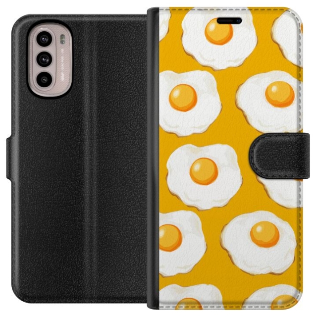 Plånboksfodral till Motorola Moto G31 med Stekt ägg motiv
