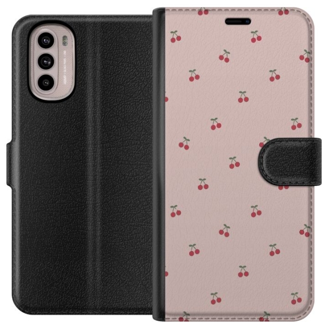 Plånboksfodral till Motorola Moto G31 med Körsbär motiv