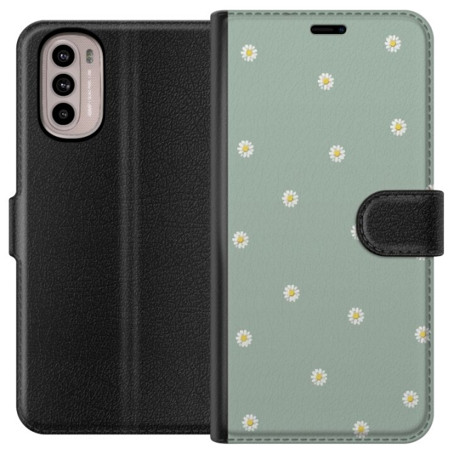 Plånboksfodral till Motorola Moto G41 med Prästkragar motiv