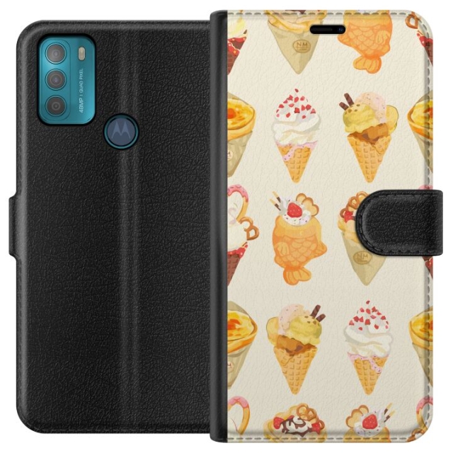 Plånboksfodral till Motorola Moto G50 med Glassigt motiv