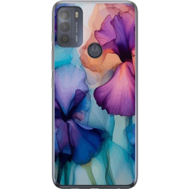 Mobilskal till Motorola Moto G50 med Magiska blommor motiv
