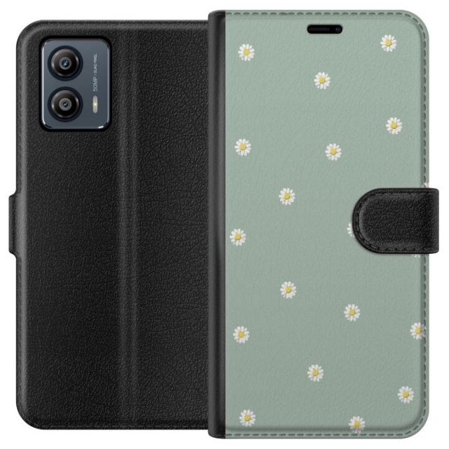 Plånboksfodral till Motorola Moto G53 med Prästkragar motiv