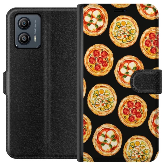 Plånboksfodral till Motorola Moto G53 med Pizza motiv