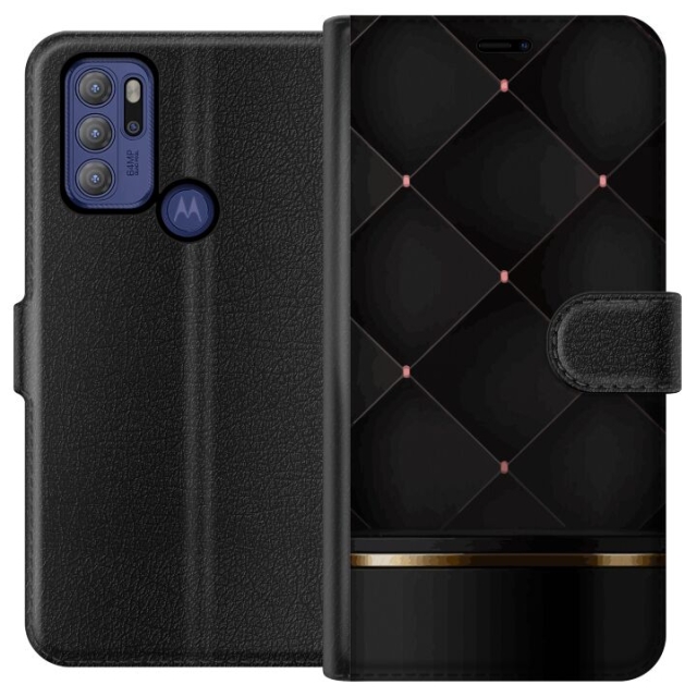 Plånboksfodral till Motorola Moto G60S med Lyxig linje motiv