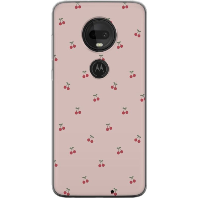 Mobilskal till Motorola Moto G7  med Körsbär motiv