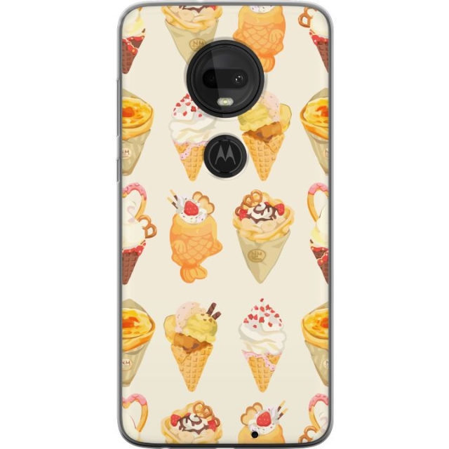 Mobilskal till Motorola Moto G7  med Glassigt motiv