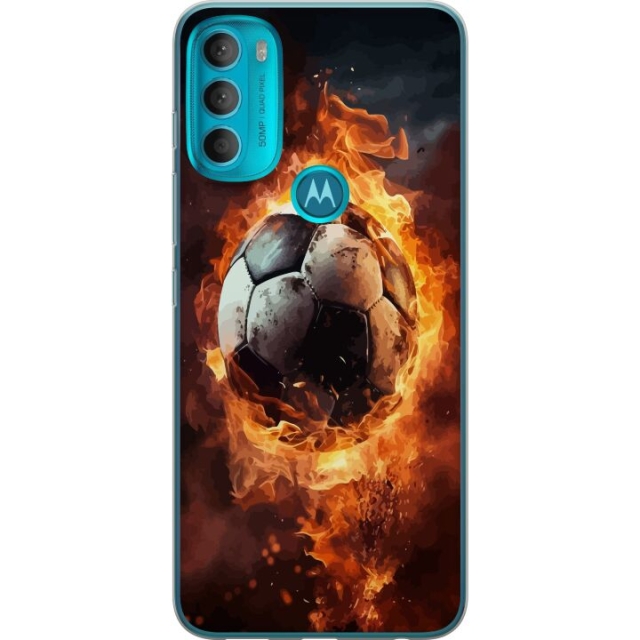 Mobilskal till Motorola Moto G71 5G med Fotboll motiv