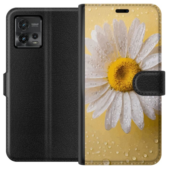 Plånboksfodral till Motorola Moto G72 med Porslinsblomma motiv