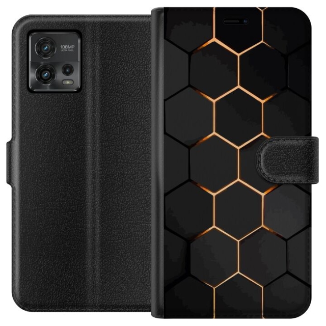Plånboksfodral till Motorola Moto G72 med Lyxigt Mönster motiv