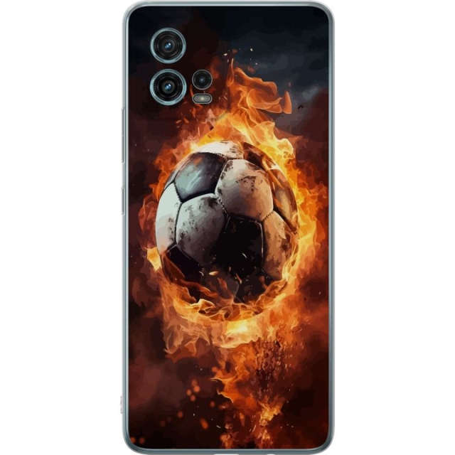 Mobilskal till Motorola Moto G72 med Fotboll motiv