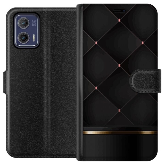 Plånboksfodral till Motorola Moto G73 med Lyxig linje motiv