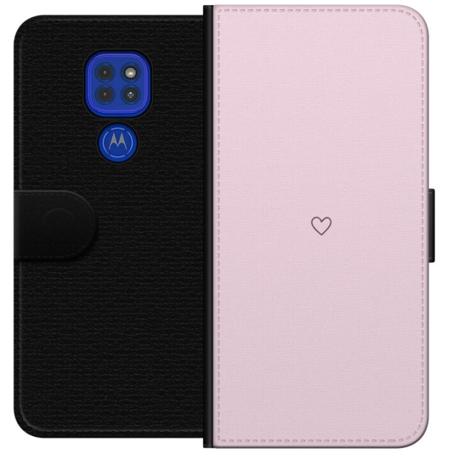 Plånboksfodral till Motorola Moto G9 Play med Hjärta motiv