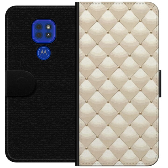Plånboksfodral till Motorola Moto G9 Play med Guldglans motiv