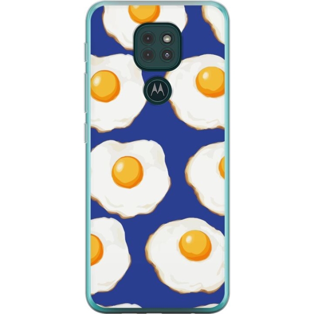 Mobilskal till Motorola Moto G9 Play med Stekta ägg motiv