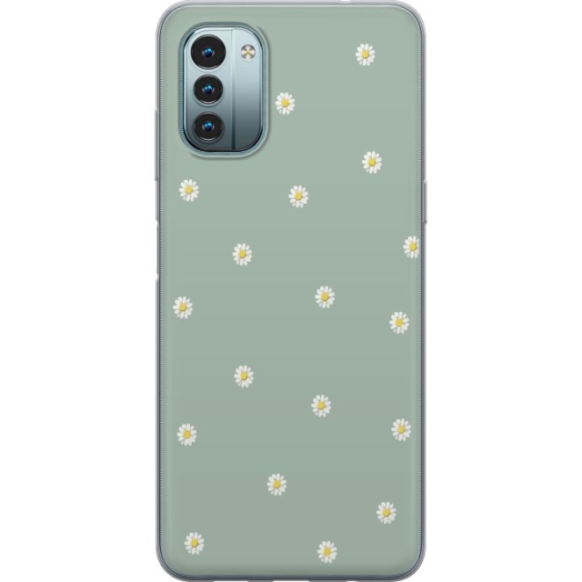 Mobilskal till Nokia G11 med Prästkragar motiv