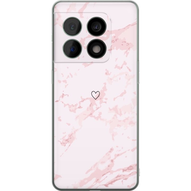 Mobilskal till OnePlus 10 Pro med Rosa Hjärta motiv