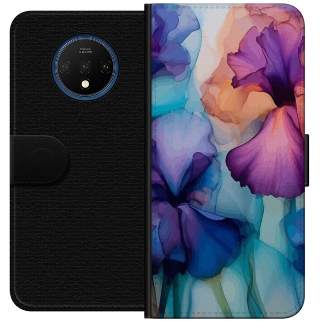 Plånboksfodral till OnePlus 7T med Magiska blommor motiv
