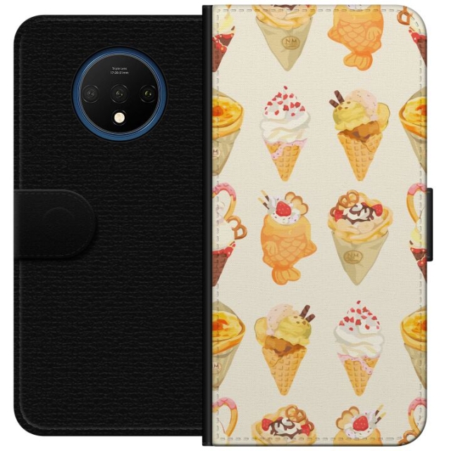 Plånboksfodral till OnePlus 7T med Glassigt motiv