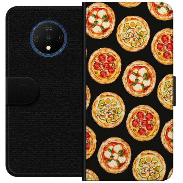 Plånboksfodral till OnePlus 7T med Pizza motiv