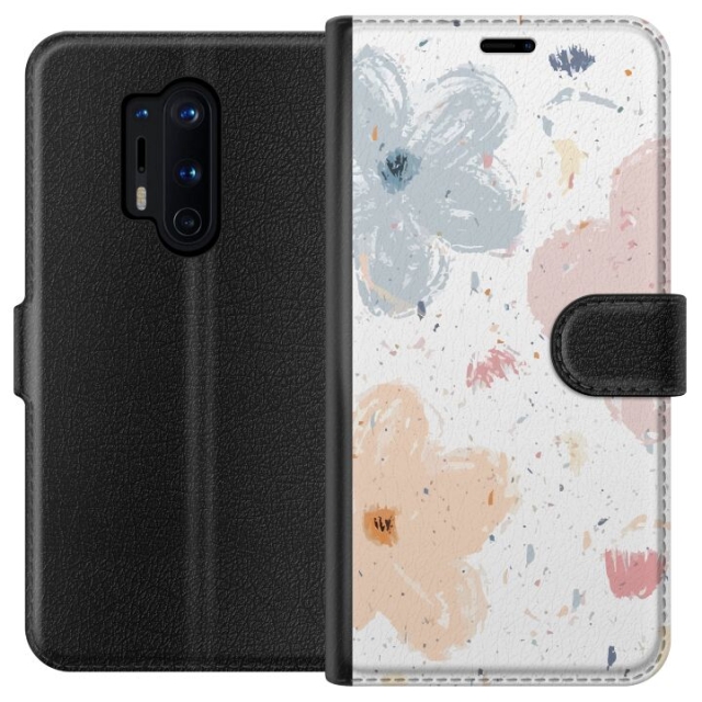 Plånboksfodral till OnePlus 8 Pro med Blommor motiv