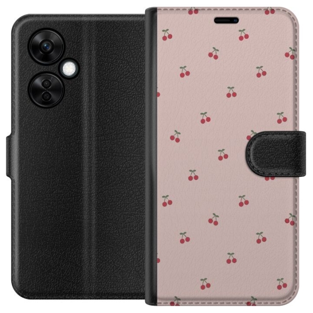 Plånboksfodral till OnePlus Nord CE3 med Körsbär motiv