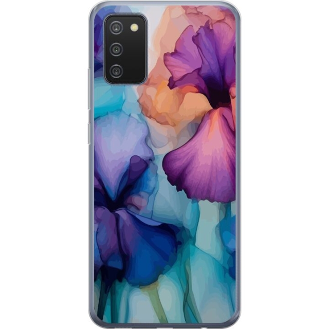 Mobilskal till Samsung Galaxy A02s med Magiska blommor motiv
