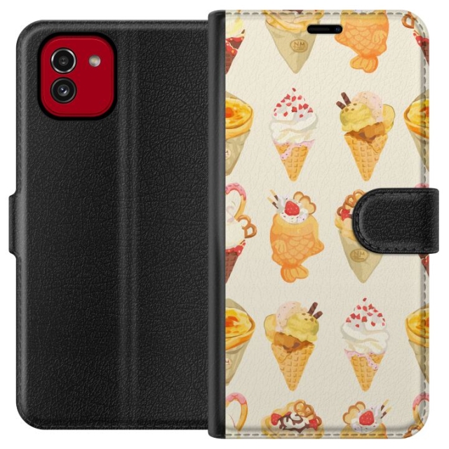 Plånboksfodral till Samsung Galaxy A03 med Glassigt motiv