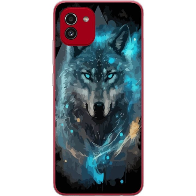 Mobilskal till Samsung Galaxy A03 med Varg motiv