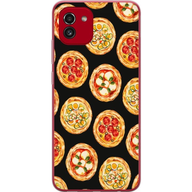 Mobilskal till Samsung Galaxy A03 med Pizza motiv