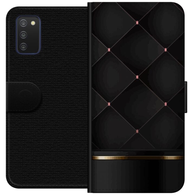 Plånboksfodral till Samsung Galaxy A03s med Lyxig linje motiv