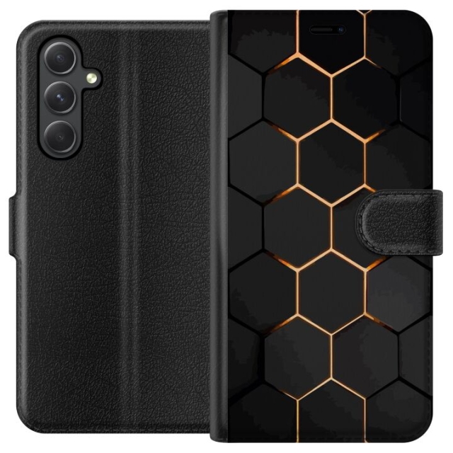 Plånboksfodral till Samsung Galaxy A05s med Lyxigt Mönster motiv