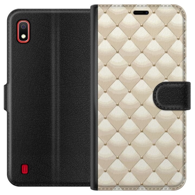 Plånboksfodral till Samsung Galaxy A10 med Guldglans motiv