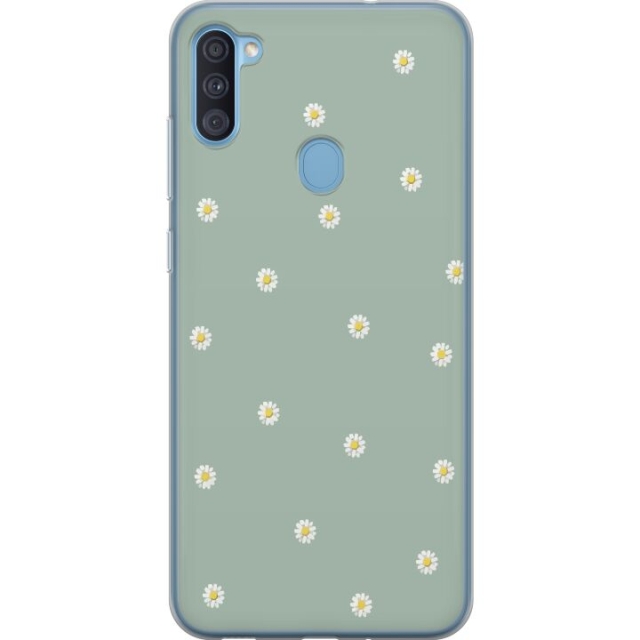 Mobilskal till Samsung Galaxy A11 med Prästkragar motiv
