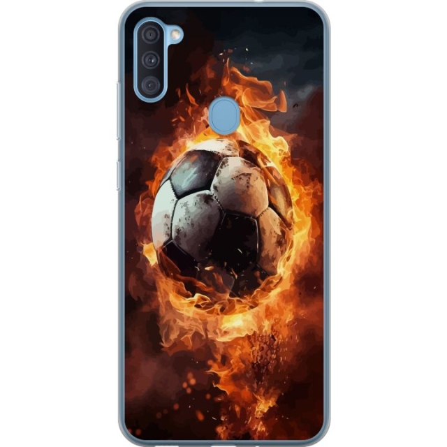 Mobilskal till Samsung Galaxy A11 med Fotboll motiv
