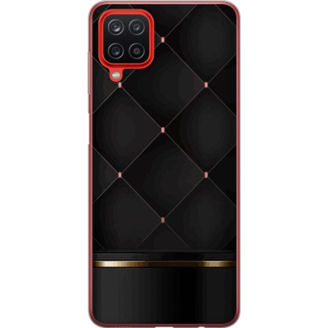 Mobilskal till Samsung Galaxy A12 med Lyxig linje motiv