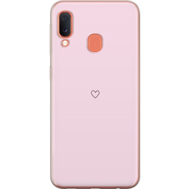 Mobilskal till Samsung Galaxy A20e med Hjärta motiv