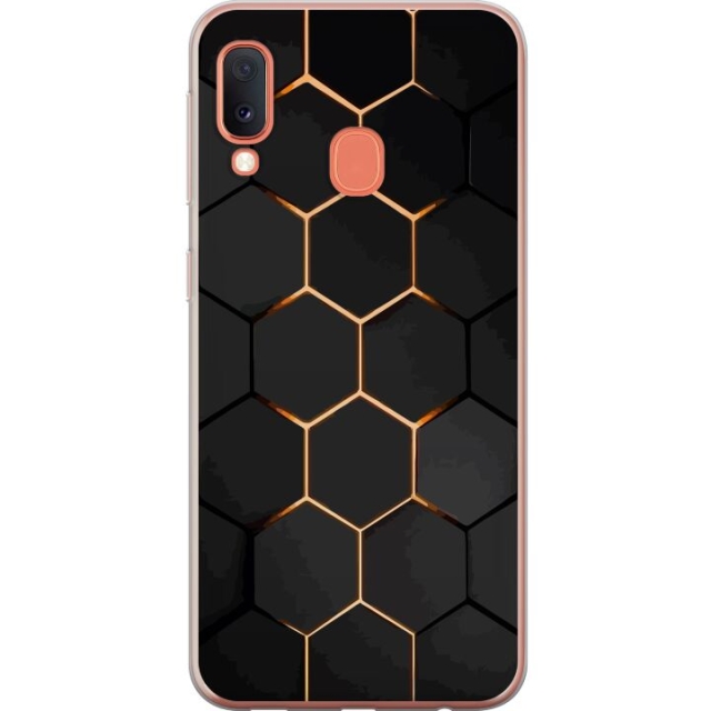 Mobilskal till Samsung Galaxy A20e med Lyxigt Mönster motiv