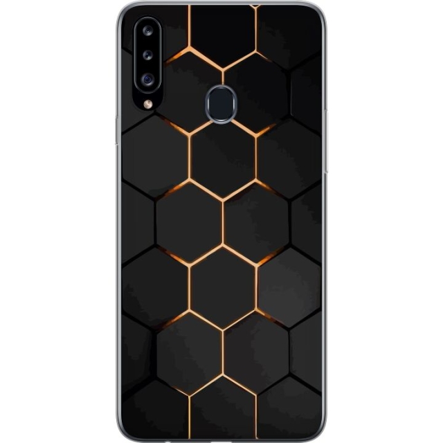 Mobilskal till Samsung Galaxy A20s med Lyxigt Mönster motiv