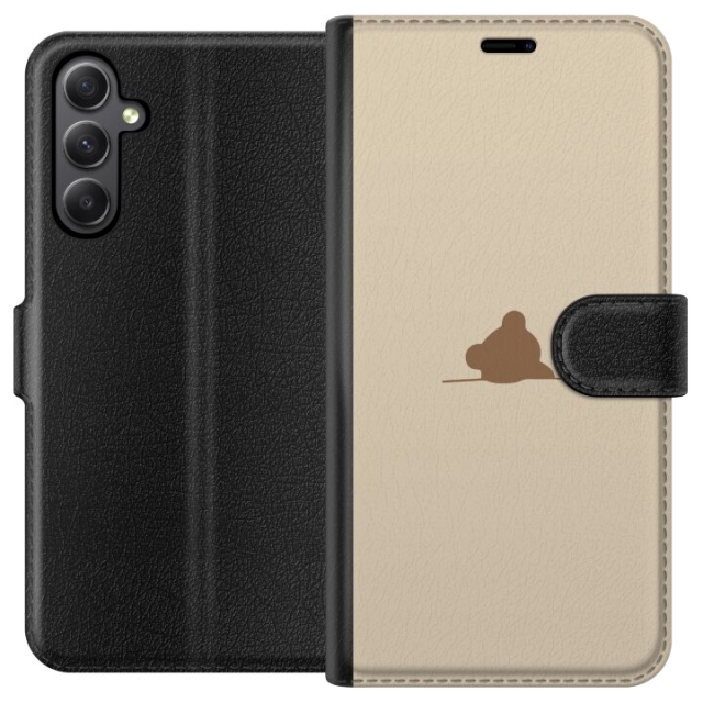 Plånboksfodral till Samsung Galaxy A24 4G med Nalle motiv